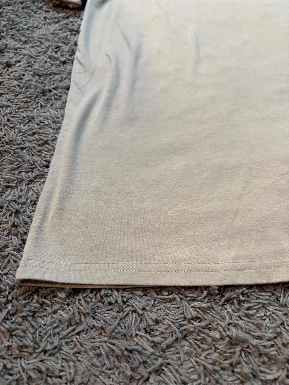 Women's Short-Sleeve Crew Tee in Light Beige - Picture 4 of 6